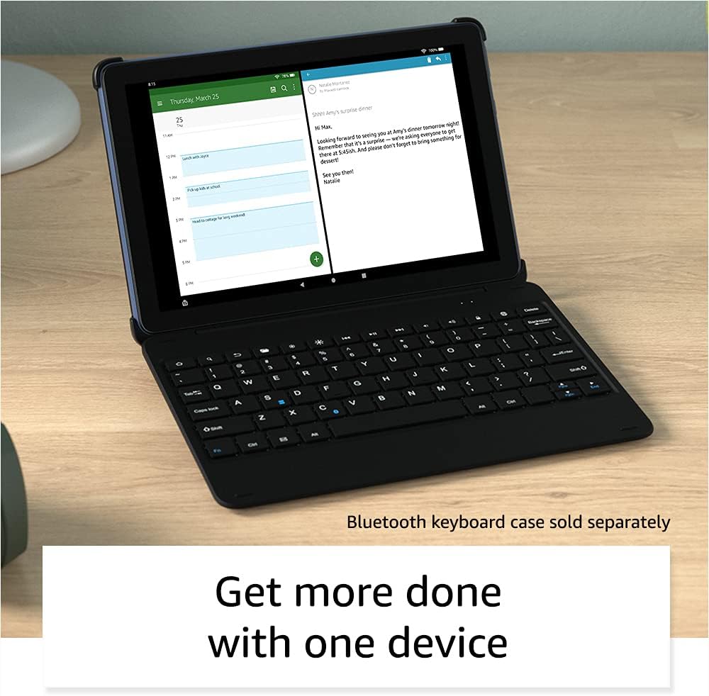 Amazon Fire HD 10 tablet, 10.1, 1080p Full HD, 32 GB, latest model (2021 release), Denim