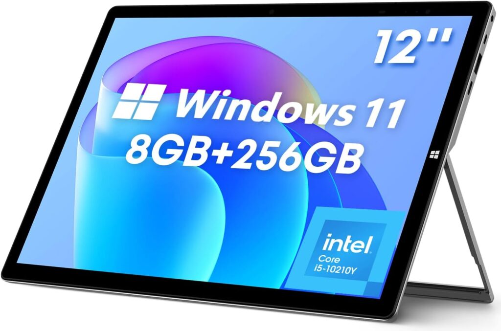 CHUWI 2023 UBook X Tablet, 12 Touchscreen, Intel Core i5-10210Y, Windows 11 Tablet, 8GB RAM 256GB ROM, 1TB SSD Expend, 2160x1440 IPS, 2.4G/5G WiFi, Dual Camera, 5000mAh, HDMI, USB 3.0, BT 5.0