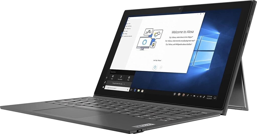 Lenovo 2022 Newest Tablet Duet 3i | 10.3 inch FHD Touchscreen | Intel Celeron N4020 | 4G Memory | 64GB eMMC | Windows 11 S | Keyboard Included, Gray