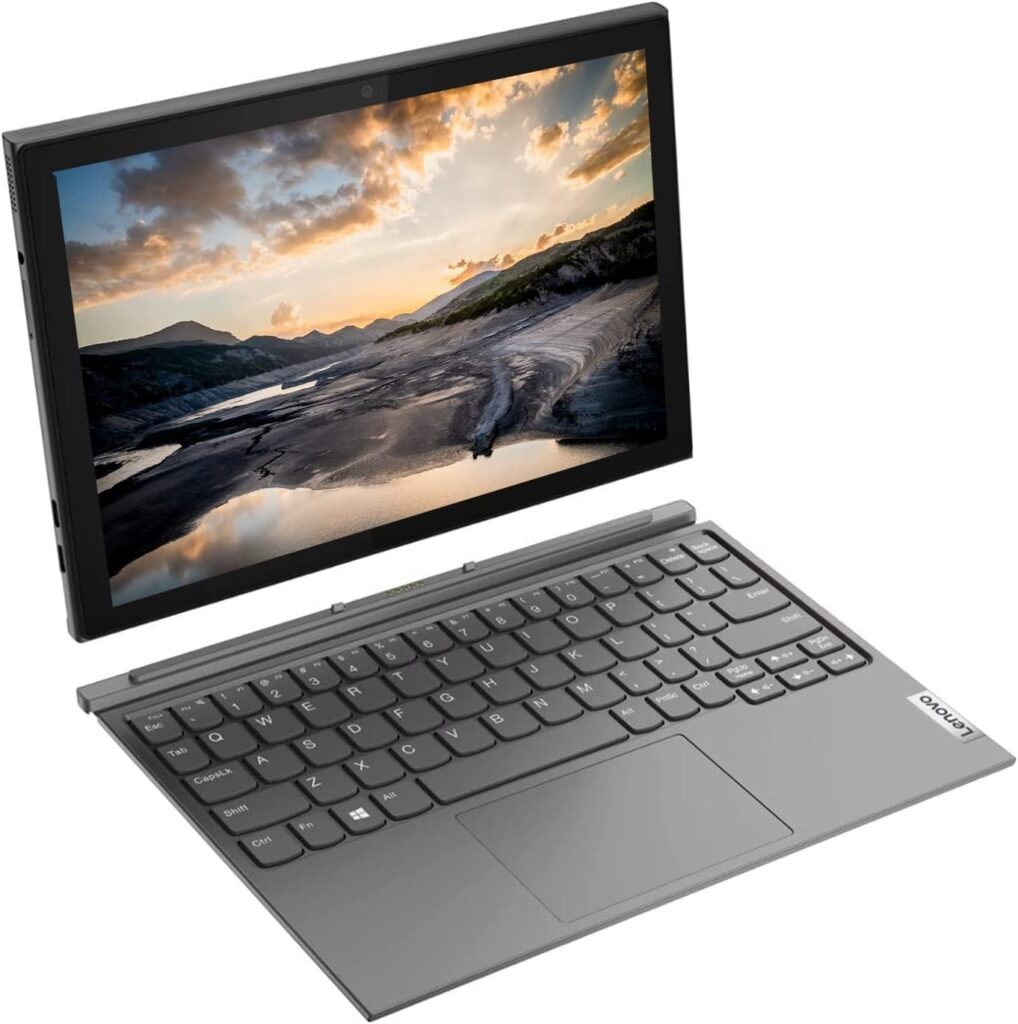 Lenovo Ideapad Duet 3i, 10.3 Touchscreen 2 in 1 Tablet with Detachable Keyboard, Stylus Pen, Intel Celeron N4020, Windows 11, 4GB RAM, 64GB eMMC+64GB Card, Type-C, Graphite Grey, PCM