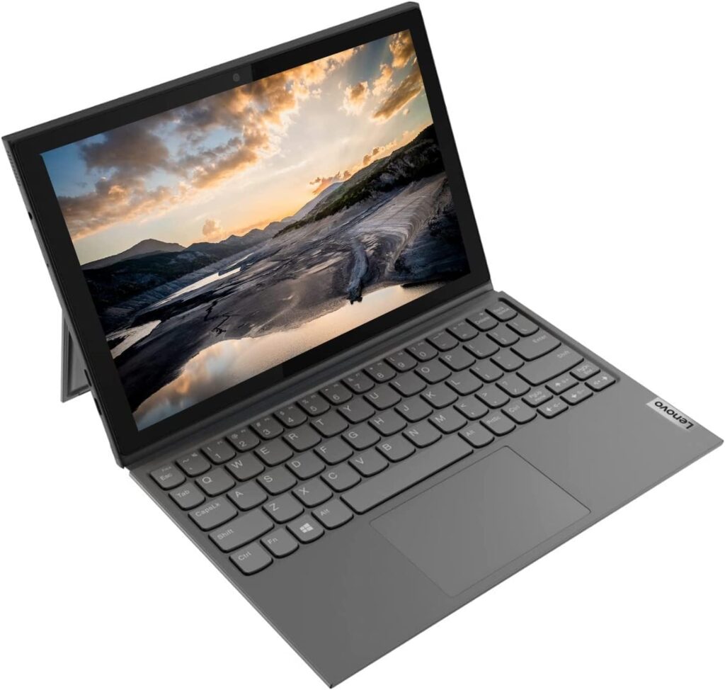 Lenovo Ideapad Duet 3i 2 in 1 Tablet, 10.3 inch Touchscreen Display, Intel Celeron N4020, Windows 11 in S Mode, 4GB RAM, 64GB eMMC+64GB Card, Type-C, Detachable Keyboard Included, PCM Stylus Pen