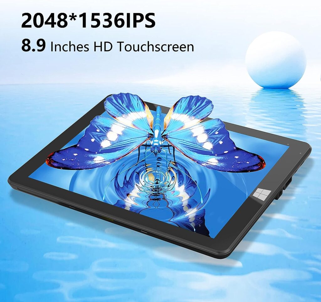 Tibuta W100 Windows 11 Tablet,8.9 inch Windows Tablet,Touchscreen(2048 * 1536 IPS),2-in-1Tablet, 4GB RAM,64GB ROM,Intel N4020C,Tablet with Keyboard