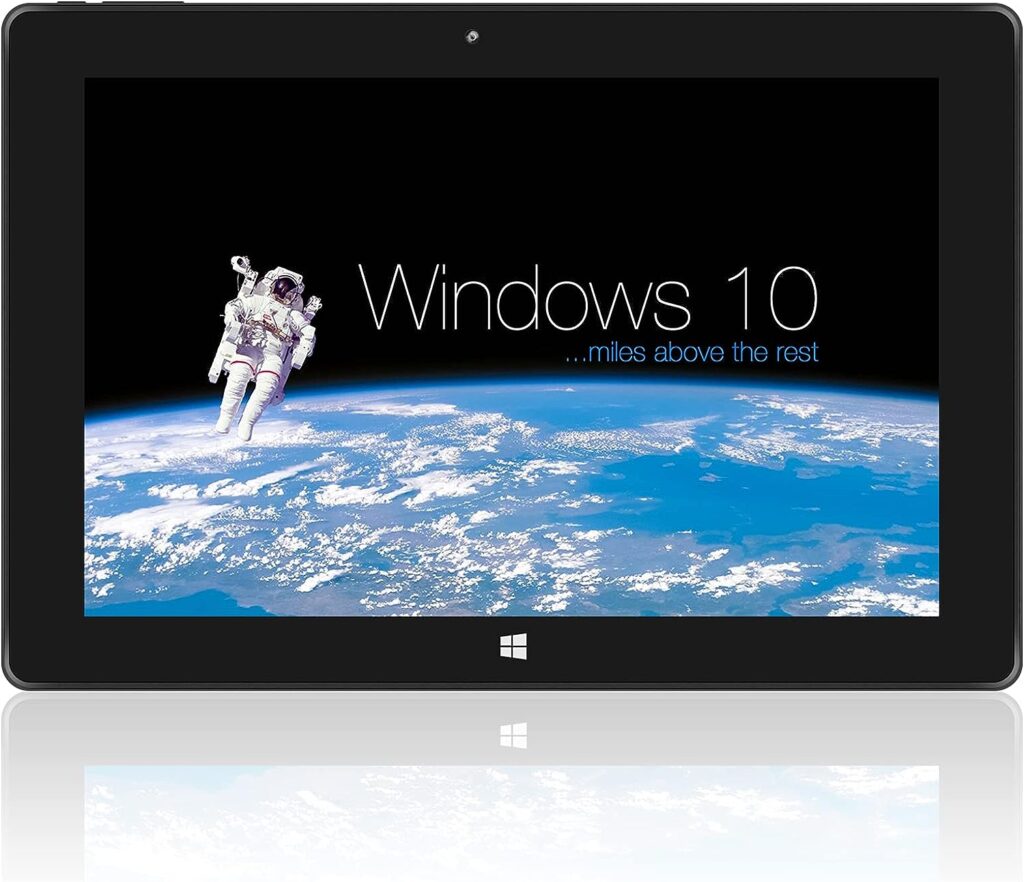 10 Windows 10 Tablet, SZTPSLS Windows Home 10 PC, Intel Celeron N4020 DDR4-2400 - 4GB + 64GB, USB 3.0, Micro HDMI, TF Card Expand to 256GB, 2MP and 5MP Cameras, Bluetooth 4.2, Black, W101