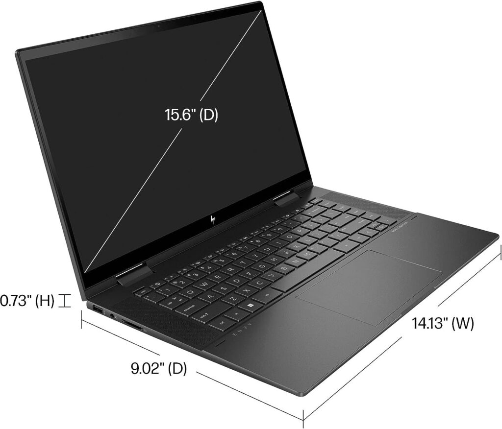 2022 Newest HP ENVY 2-in-1 Laptop, 15.6 IPS FHD Touchscreen, AMD Ryzen 5 5625U( i7-1165G7), 32GB DDR4, 1024GB SSD, Backlit Keyboard, Fast Charge, Amazon Alexa, Wi-Fi 6E, W/ stylus, Windows 11, Black