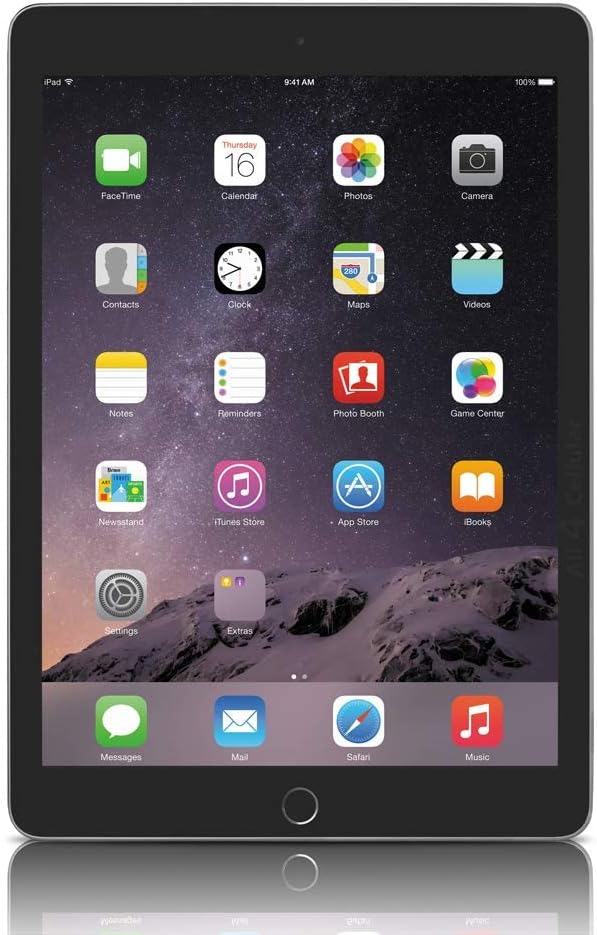 Apple iPad Air 2, 128 GB, Space Gray, (Renewed)