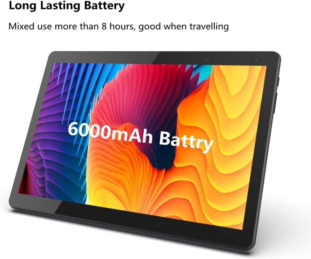 COOPERS Tablet 10 inch, Android 12 Tablet, 32GB ROM 512GB Expand Computer Tablets, Quad Core Processor 6000mAh Battery, 1280x800 IPS Touch Screen, 2+8MP Dual HD Camera, Bluetooth WiFi Tablet PC