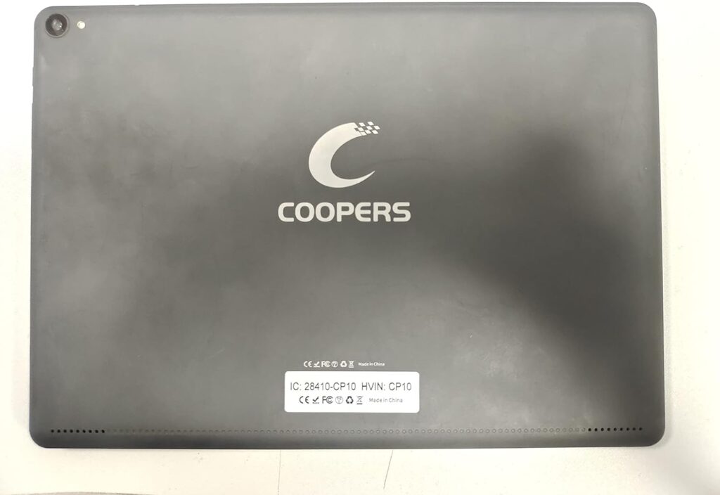 COOPERS Tablet 10 inch, Android 12 Tablet, 32GB ROM 512GB Expand Computer Tablets, Quad Core Processor 6000mAh Battery, 1280x800 IPS Touch Screen, 2+8MP Dual HD Camera, Bluetooth WiFi Tablet PC