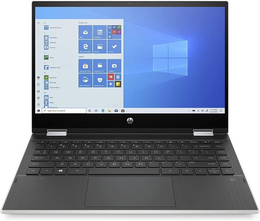 HP Pavilion x360 Laptop,14Touchscreen 2in1 Convertible Newest,Intel Core i5-1135G7(Beats i7-1065G7),16GB RAM,1TB PCle SSD,Intel Iris Xe Graphics,Webcam,Win 11 Silver w/GMAccessories,‎Natural Silver
