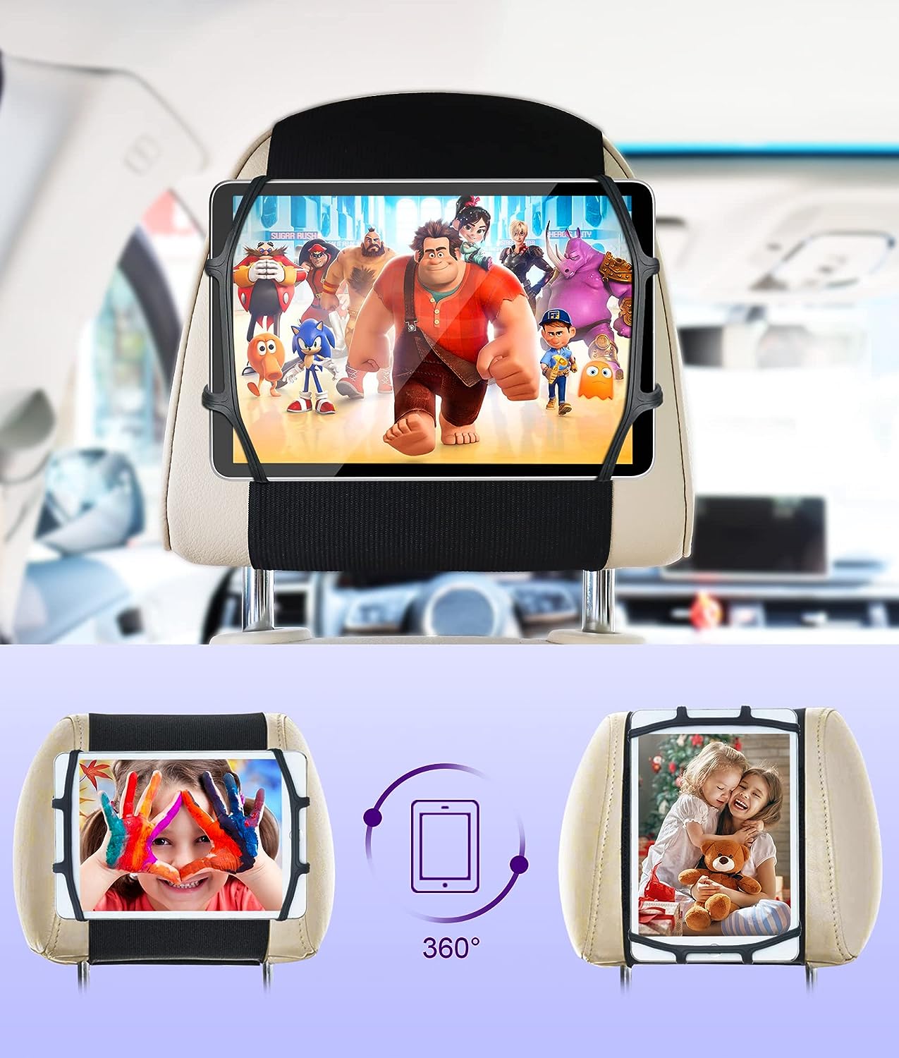 Lpoake Car Headrest Tablet Holder Review