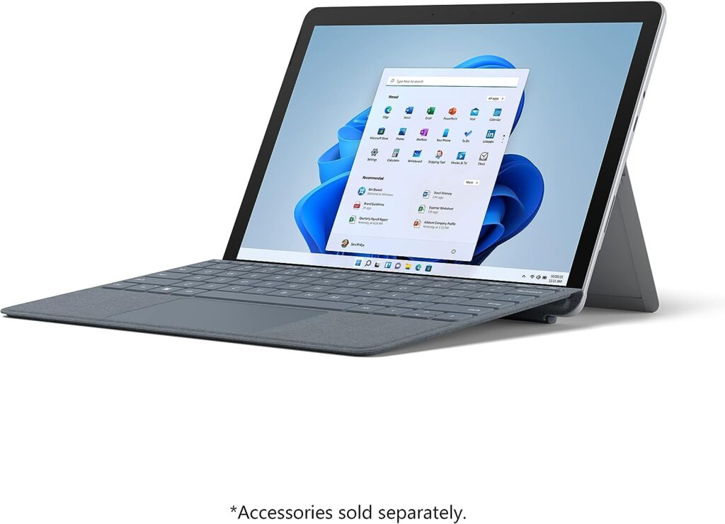 New Microsoft Surface Go 2 - 10.5 Touch-Screen - Intel Pentium - 8GB Memory - 128GB SSD - Wifi - Platinum (Latest Model)