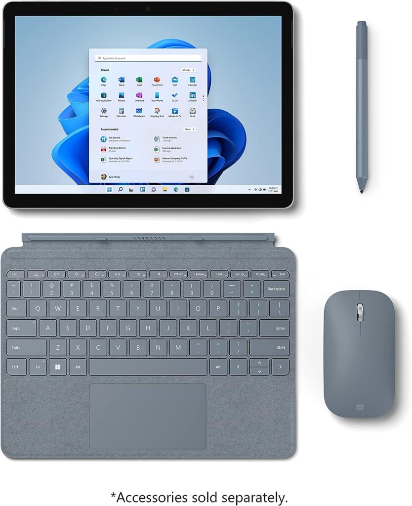 New Microsoft Surface Go 2 - 10.5 Touch-Screen - Intel Pentium - 8GB Memory - 128GB SSD - Wifi - Platinum (Latest Model)