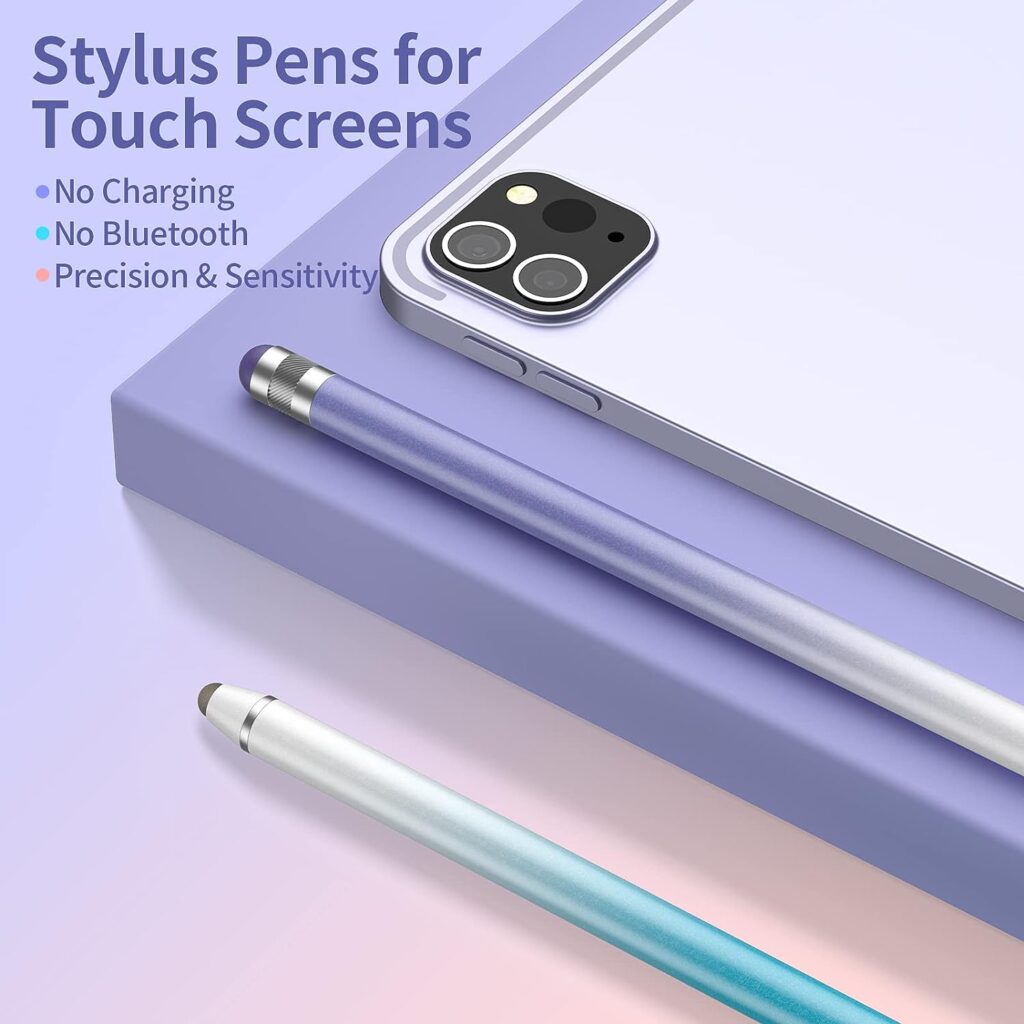 Stylus Pens for Touch Screens, 2 in 1 Universal Stylus Pen for iPad，Compatible with All Touch Screen Devices