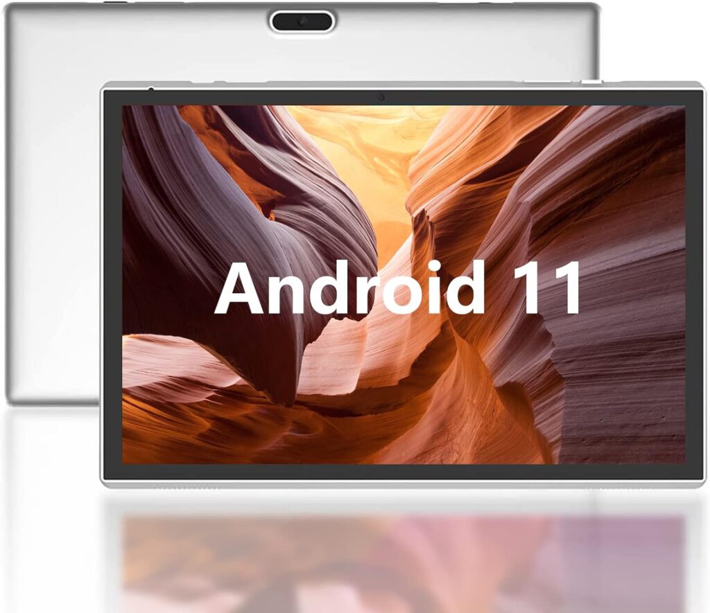 10 Inch Tablet, Android 11.0 Tablets, 32GB Storage 512GB Expand, 8MP Camera, WiFi Bluetooth GPS FM 10.1 IPS HD Touch Screen Google Certified Phablet