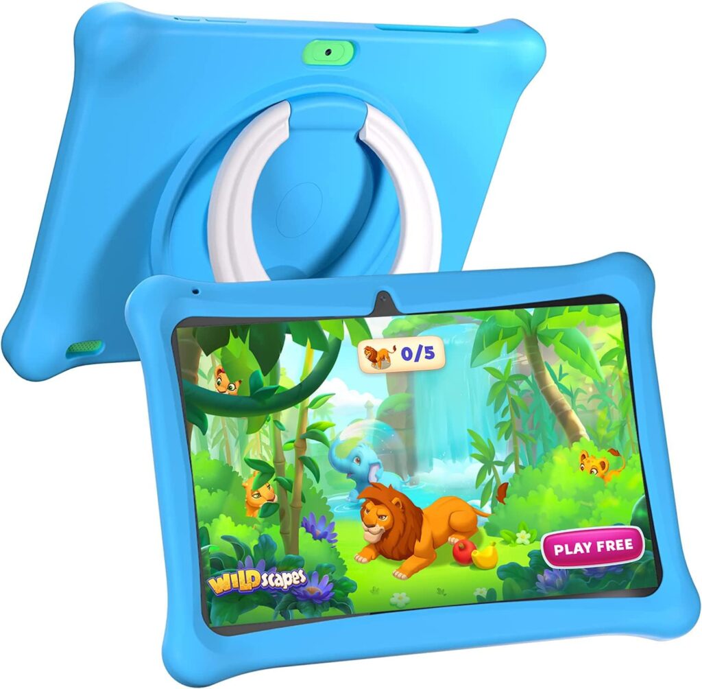 Amazon.com : Naclud Android 12 Kids Tablet, 2GB+32GB Kids Tablets, 10 Inch Tablet with Case, WiFi, Parental Control APP, Dual Camera, Educational Games, iWawa Pre Installed (Blue) : Electronics