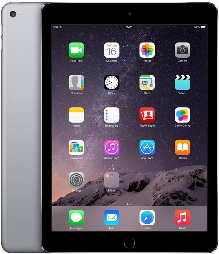 Apple MGKL2LL/A iPad Air 2 64GB, Wi-Fi, (Space Gray) (Renewed)