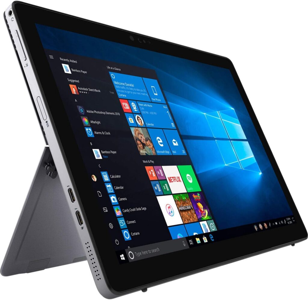 Dell Newest 10th Gen Latitude 7210 Tablet 2-in-1 PC, Intel Core i7 1016U Processor, 16GB Ram, 256GB Solid State Drive, Dual Camera, WiFi  Bluetooth, USB 3.1 Gen 1, Type C Port, Win 10 Pro (Renewed)