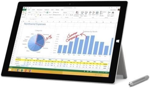 Microsoft Surface Pro 3 Tablet (12-inch, 128 GB, Intel Core i5, Windows 10) + Microsoft Surface Type Cover (Renewed)