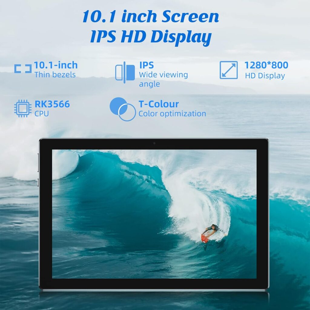 10 inch Tablets, Android 11.0 Tablets, 6GB+128GB, 512GB Expand, Quad-Core, Dual Camera, HD Touch Screen, BT, Wi-Fi 6, Google GMS