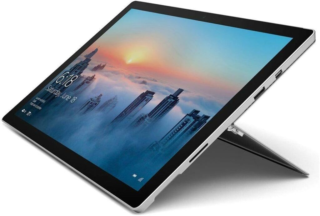 2017 Microsoft Surface Pro 4 12.3 Laptop/Tablet (2.2 GHz Intel Core M3, 4GB RAM, 128 GB SSD, Windows 10 Pro), Silver (Renewed)