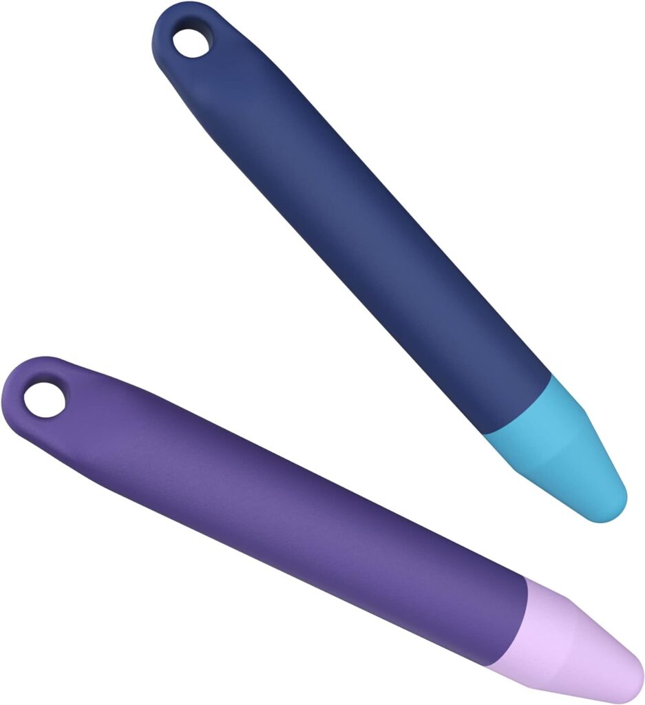 Kid-Friendly Stylus Pens for Touch Screens,Tablet Stylus Pen 2 Pack of Purple Blue Universal Touch Screen Capacitive Stylus Compatible with Kindle ipad iPhone