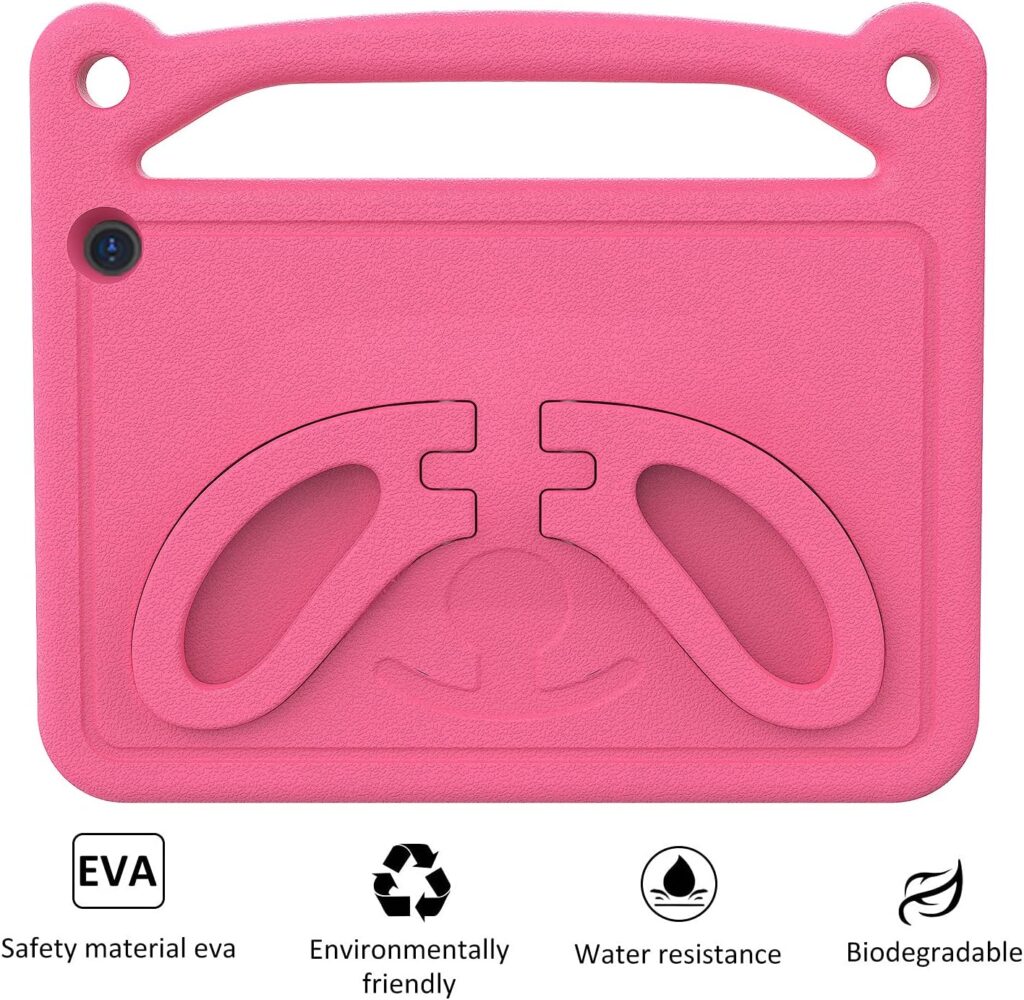 Kids Case for All-New 10 Tablet(11th Generation, 2021 Release) - Plobors Lightweight Shockproof Cover Case with Handle Stand,Not Fit iPad Samsung Tablet-Green