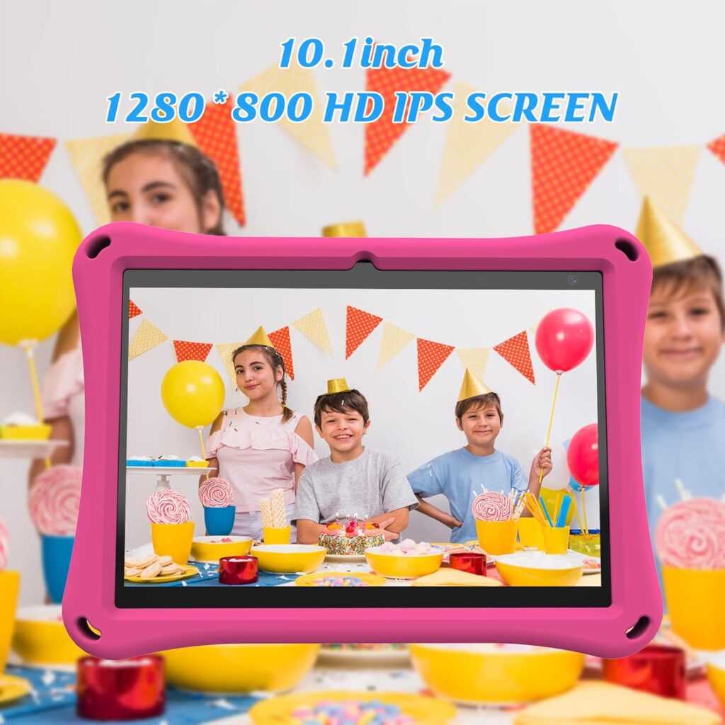 Kids Tablet, 10 inch Tablet for Kids 32GB ROM+512GB Expand Android Tablets, Parental Control Toddler Tablet, 6000mAh Battery, 2GB RAM, Dual 2+8MP Camera, BT, Wifi Kids Tablet with Kid-Proof Case