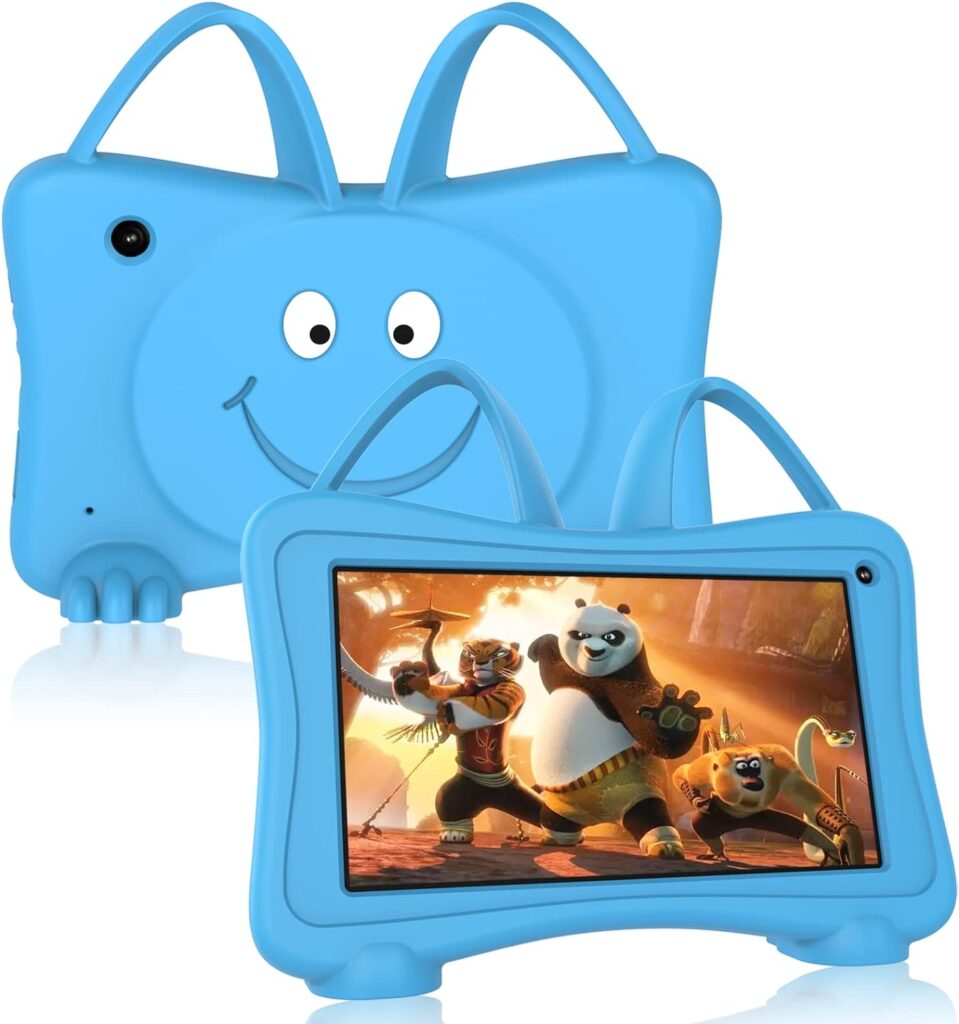 Kids Tablet 7 Android Toddler Tablet for kids 32GB Wifi Learning Tablet with Parent Control, Kid App Preinstalled, Educational games, Set time limits, Netflix, Youtube, ages 3-14 Boy Girl, Blue