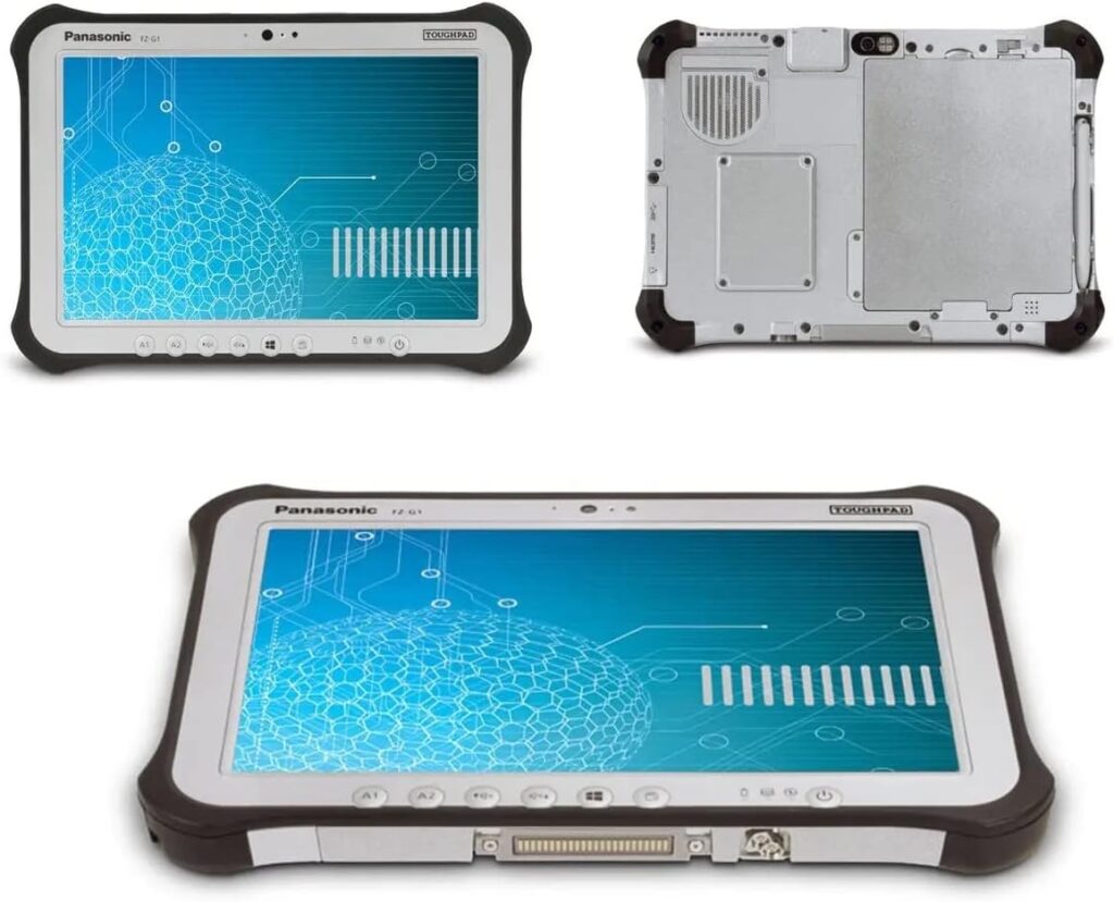 Panasonic TougHPad G1, FZ-G1 MK3, Core i5-5300U @2.30GHz, 10.1-inch WUXGA Multi Touch + Digitizer, 8GB, 256GB SSD, WiFi, Bluetooth, 4G LTE, Dual Pass, 2 Cameras, Windows 10 Pro (Renewed)