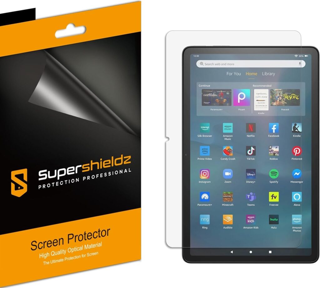 Supershieldz (3 Pack) Designed for Fire Max 11 Tablet (11 inch) Screen Protector, High Definition Clear Shield (PET)