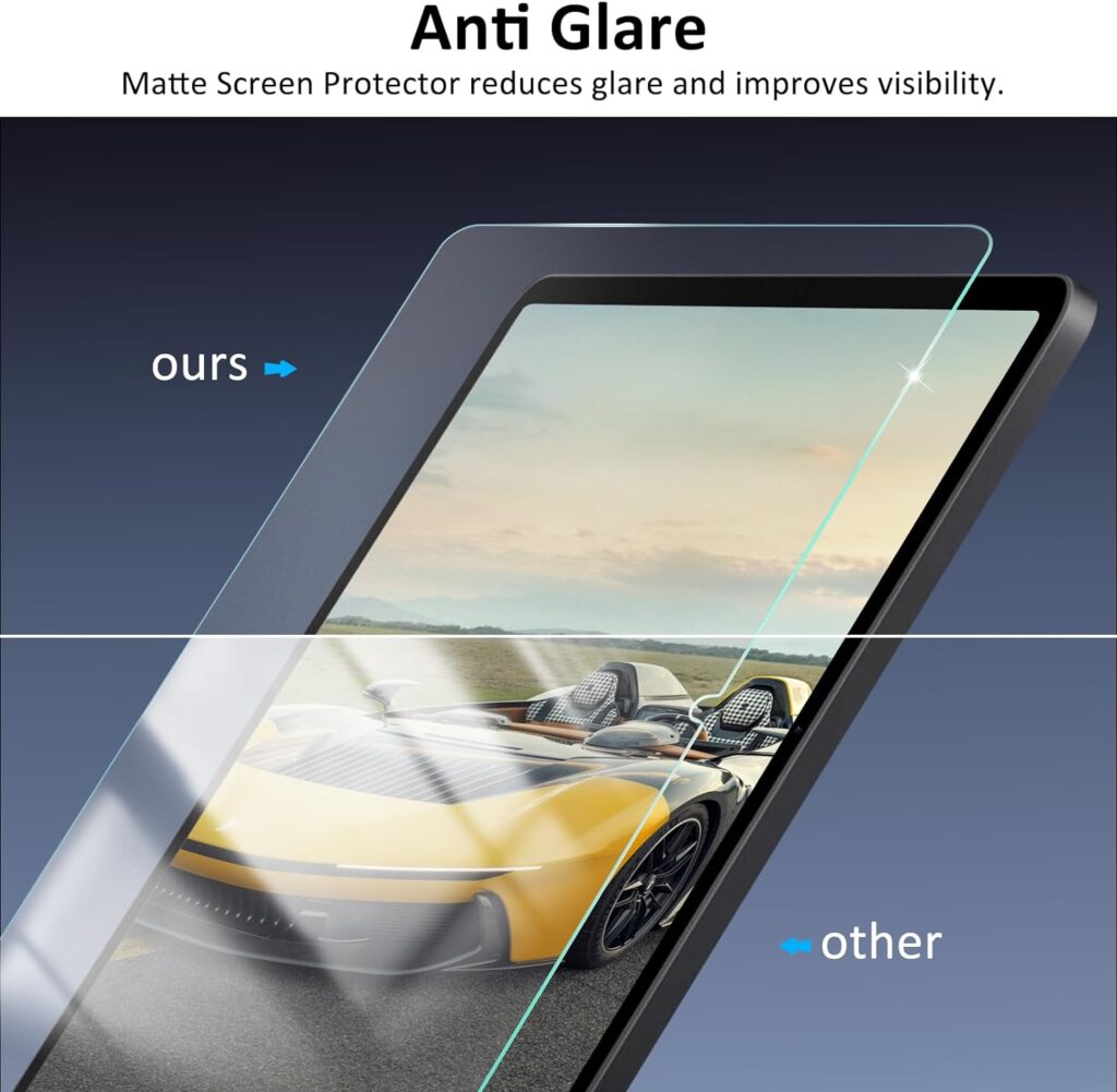 Ambison [2 Pack Matte Glass Screen Protector Compatible with Samsung Galaxy Tab S9/S9 fe (11 inch 2023 Released), Anti-Glare  Fingerprints/Tempered Glass/Bubble Free, Tablet S9/S9 fe Model