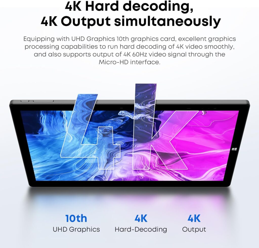 CHUWI UBook X 12 Windows 11 Tablet, 12GB RAM 512GB ROM,1TB Expand,Intel Core i5-10210Y Up to 4GHz, 2-in-1 Touchscreen Tablet Bundled with Keyboard  Pen, 2160X1440 IPS,HDMI,Type C/WiFi 5/Webcam/38WH