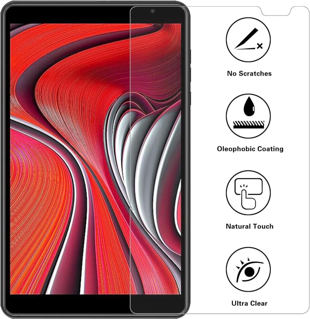 JRTAL [2 Pack] BLU M8L Screen Protector/BLU M8L Plus Screen Protector,Premium Tempered Glass Anti-Fingerprints 9H Hardness HD Film for 8 BLU M8L/BLU M8L 2022/BLU M8L Plus 8 Inch Tablet