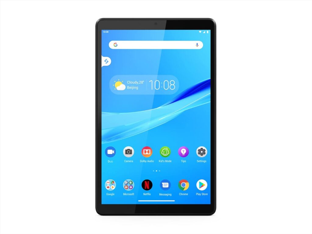 Lenovo Tab M8 Tablet, HD Android Tablet, Quad-Core Processor, 2GHz, 32GB Storage, Full Metal Cover, Long Battery Life, Android 10 Pie, Iron Grey