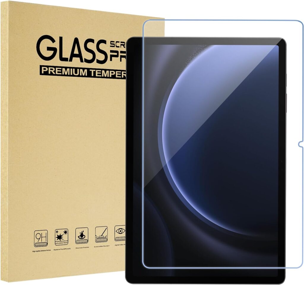 ProCase 1 Pack Screen Protector for Galaxy Tab S9 FE 10.9/ S9 2023/ Tab S8 2022/ Tab S7 2020 11, 9H Hardness Tempered Glass Screen Film Guard for Galaxy Tablet SM-X510/X710/X700/T870