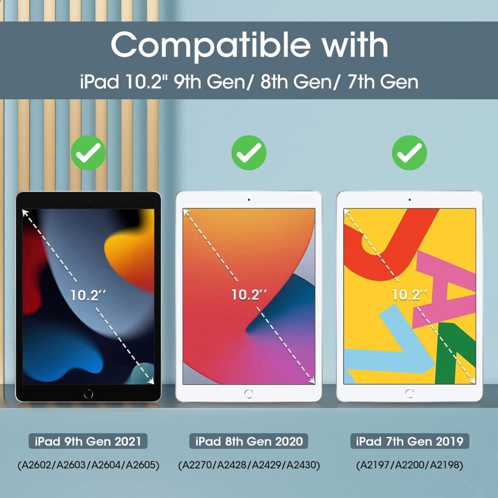 ProCase for iPad 10.2 Case iPad 9th Generation 2021/ iPad 8th Generation 2020/ iPad 7th Generation 2019 Case, iPad Cover 9th Generation Hard Back Smart Cover for 10.2 inch iPad Case -Lightpurple