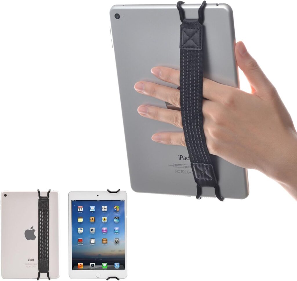 WANPOOL Universal Non-Slip Hand Strap Grip Holder for iPads and Tablets -Compatible with iPad Air 5 / Mini 6 / Pro 9.7 Inch - Samsung Galaxy Tab S8 - Fire Tablets and More