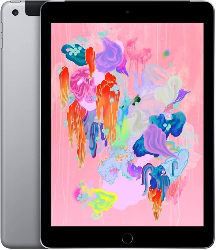 2018 Apple iPad (Wi-Fi + Cellular, 32GB) - Space Gray (Renewed)