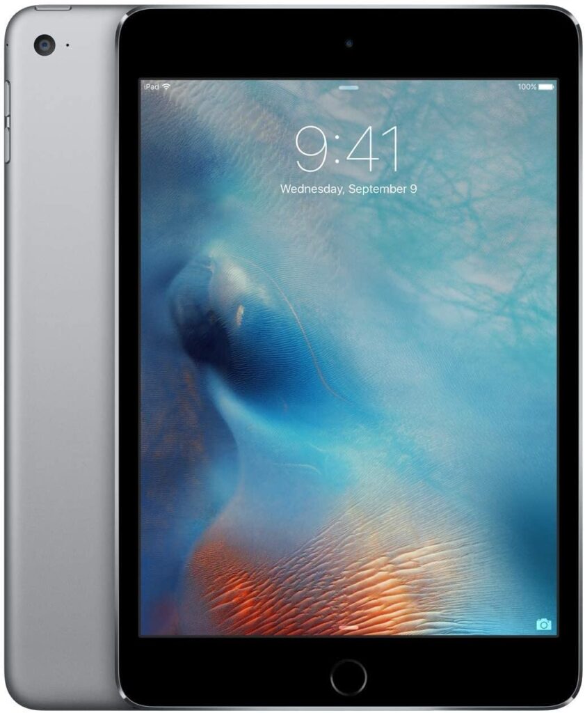 Apple iPad Mini 4, 128GB, Space Gray - WiFi (Renewed)