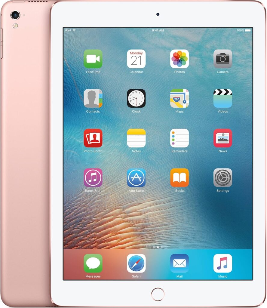 Apple iPad Pro Tablet (256 GB, LTE, 9.7in) Rose Gold (Renewed)