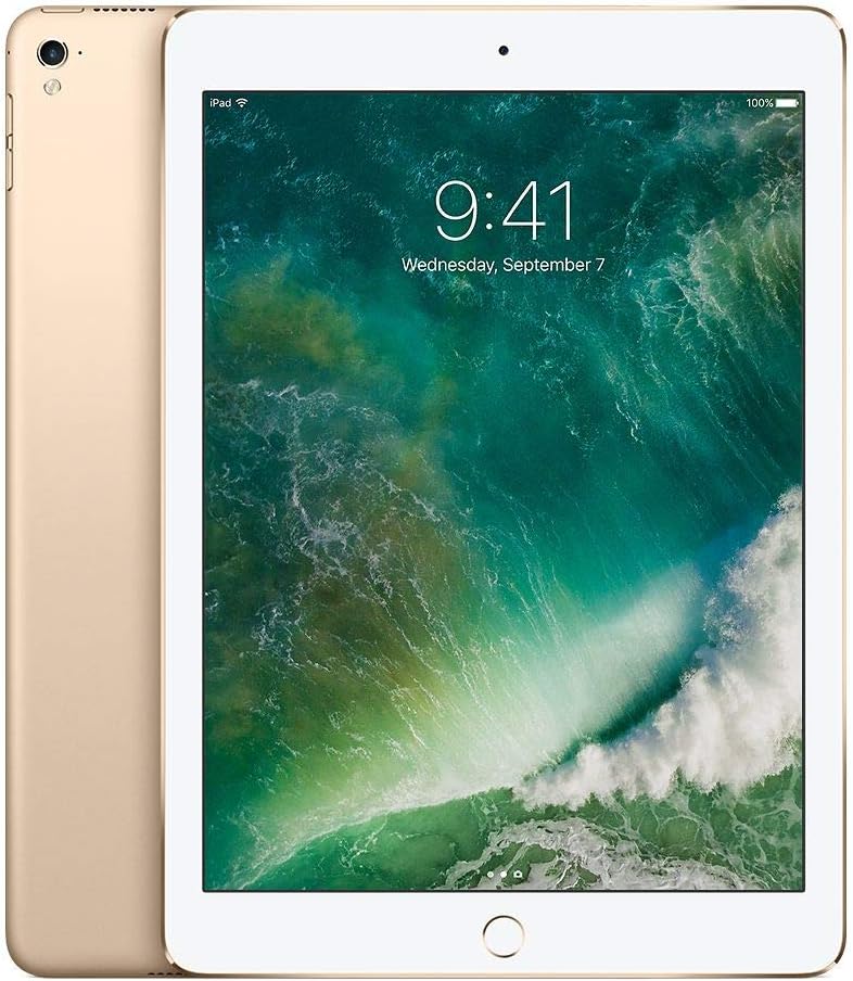 iPad Pro 9.7-inch (128GB, Wi-Fi + Cellular, Gold) 2016 Model (Renewed)