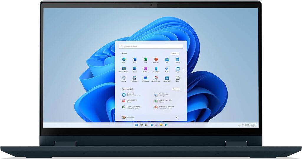 Lenovo 82HU0159US, Ideapad Flex 5-2022 - Everyday Notebook - 2-in-1 Laptop - Windows 11-14 Full HD Touchscreen - 4 GB Memory - 128 GB Storage - AMD Ryzen 3 - Abyss Blue