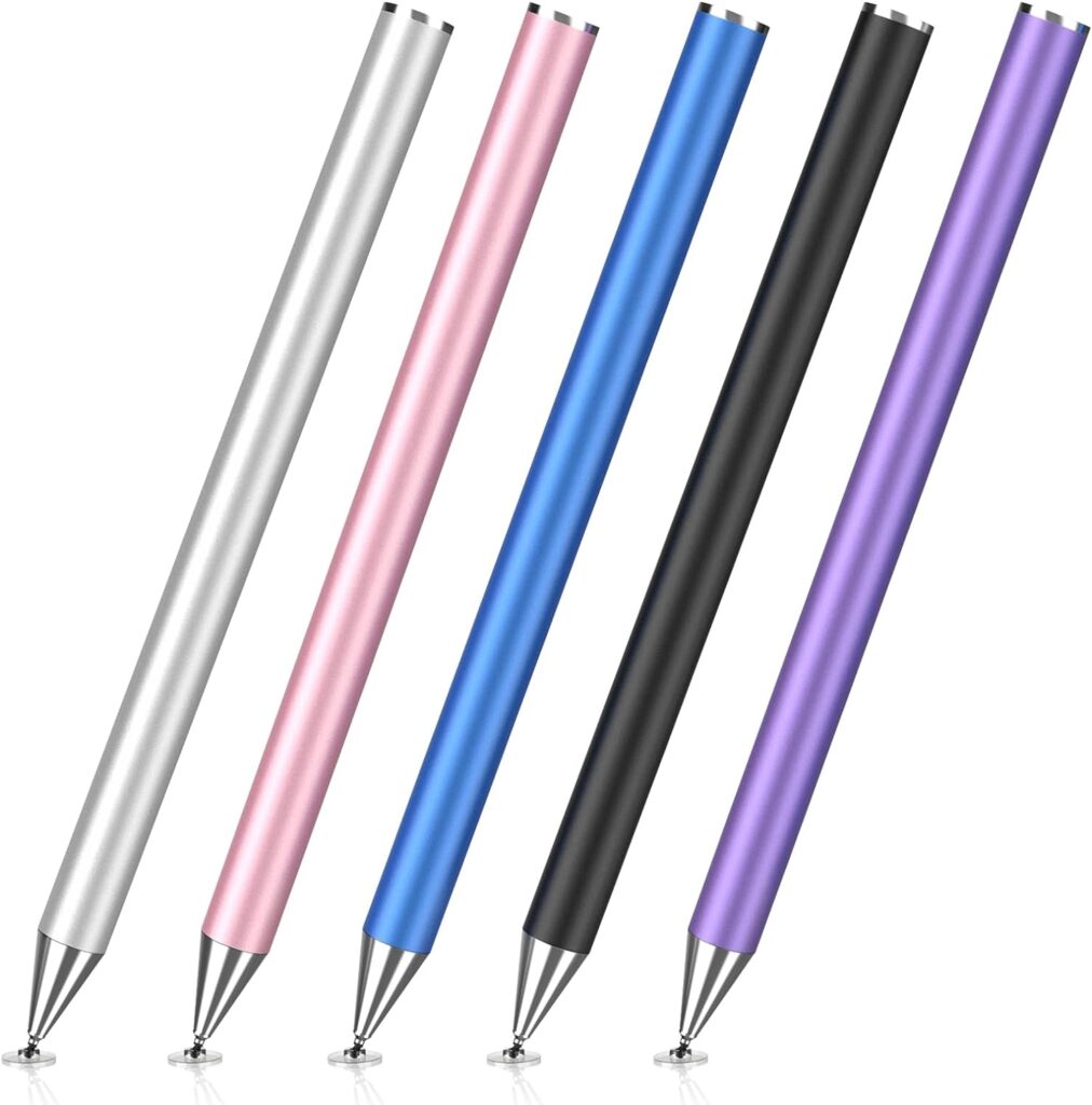 MEKO 5 Pack Stylus Pen for Touchscreen, High Sensitivity  Precision Universal Stylus Pencil for iPad, iPhone,Android Smartphones and Tablets and All Other Touchscreen Devices(5Packs)