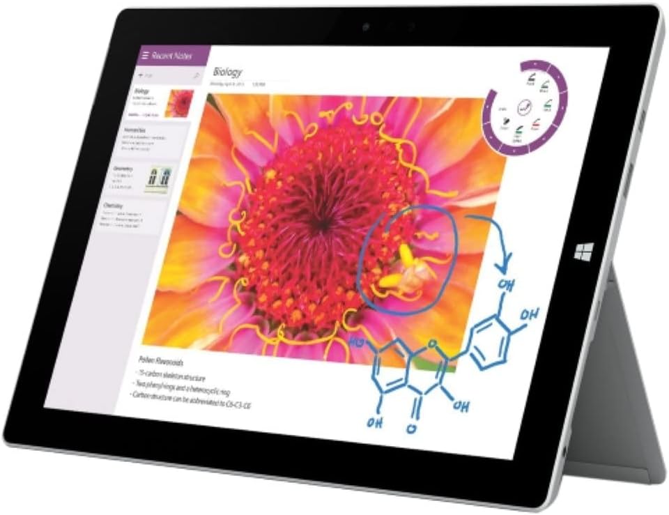 Microsoft 7G5-00015 Surface 3 Tablet (10.8-Inch, 64 GB, Intel Atom, Windows 10) (Renewed)