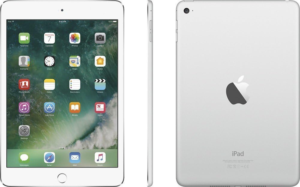 Apple iPad Mini 4, 32GB, Silver - WiFi (Renewed)