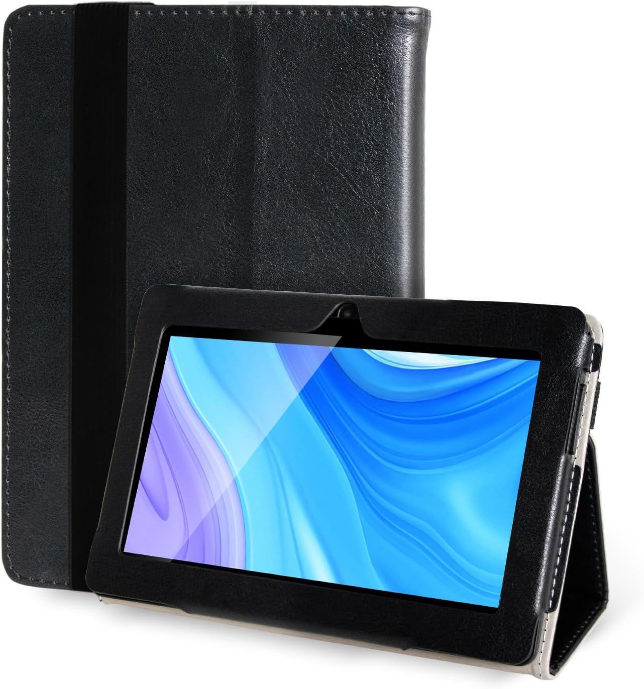 ATMPC 7 Inch Tablet Android 11 2GB+32GB Mini Tablet with HD IPS Display GMS Dual Camera WiFi Tablet with Case (Black)