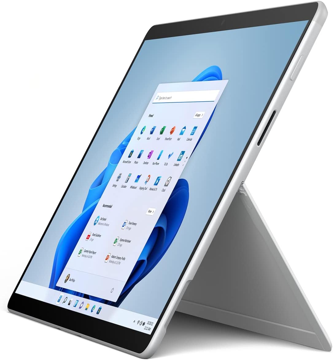 Microsoft Surface Pro X DU8-00001 13 SQ1 8GB/128GB Touch Tablet Computer, Platinum