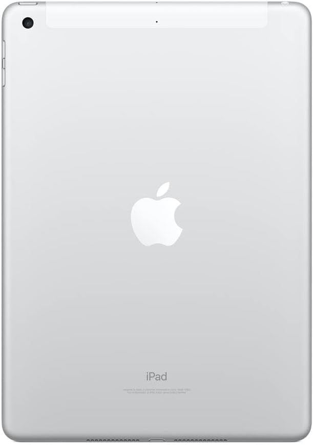 Apple iPad 9.7in 6th Generation WiFi + Cellular (128GB, Silver) (Renewed)