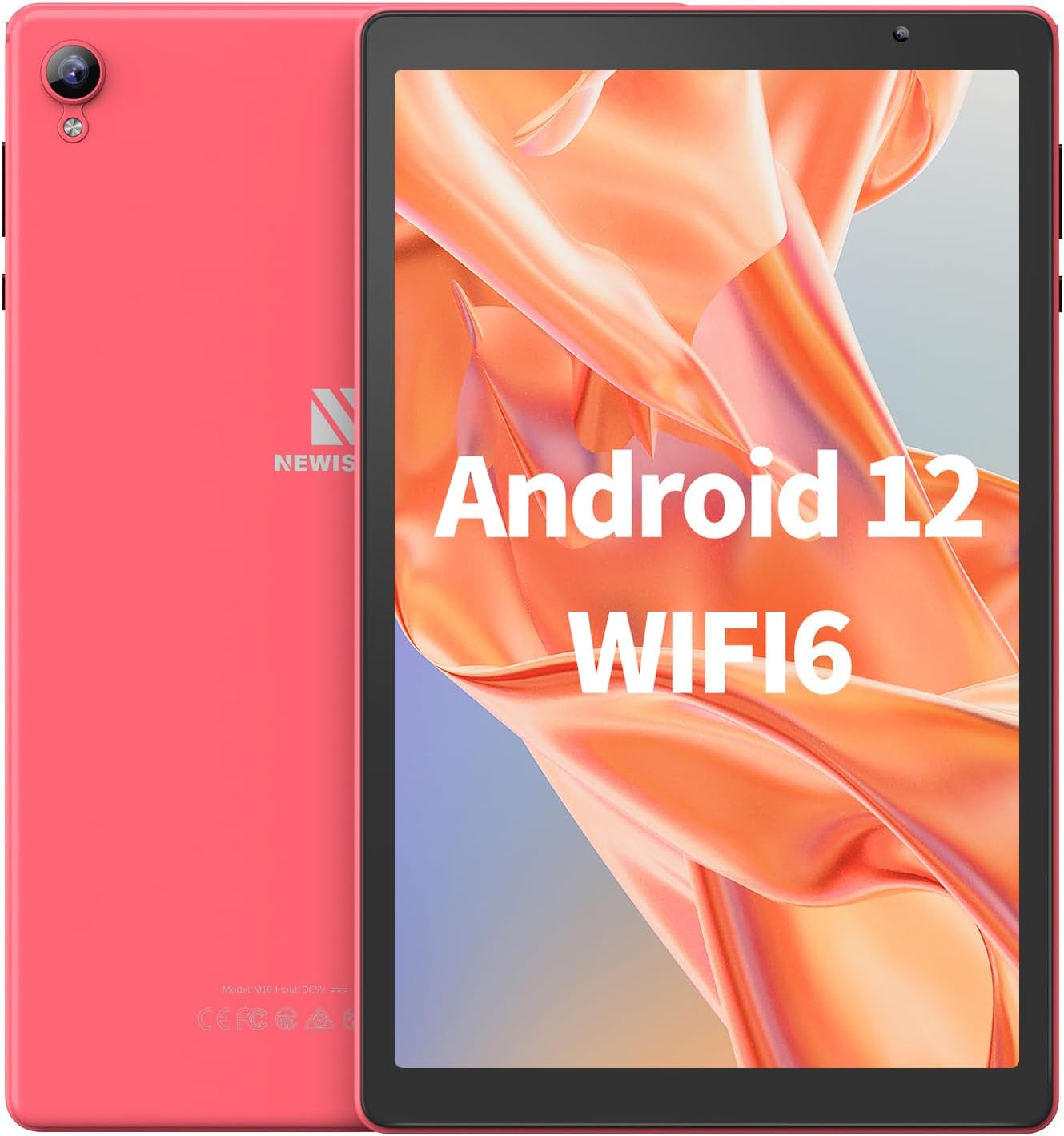 10 inch Android Tablet,Tablet PC Android 12 with 4GB(2+2GB Expand) RAM 32GB ROM,1.6GHz Processor,6000mAh Battery,1280 * 800 IPS,Dual Speaker, Dual Cameras,Type C(Pink)