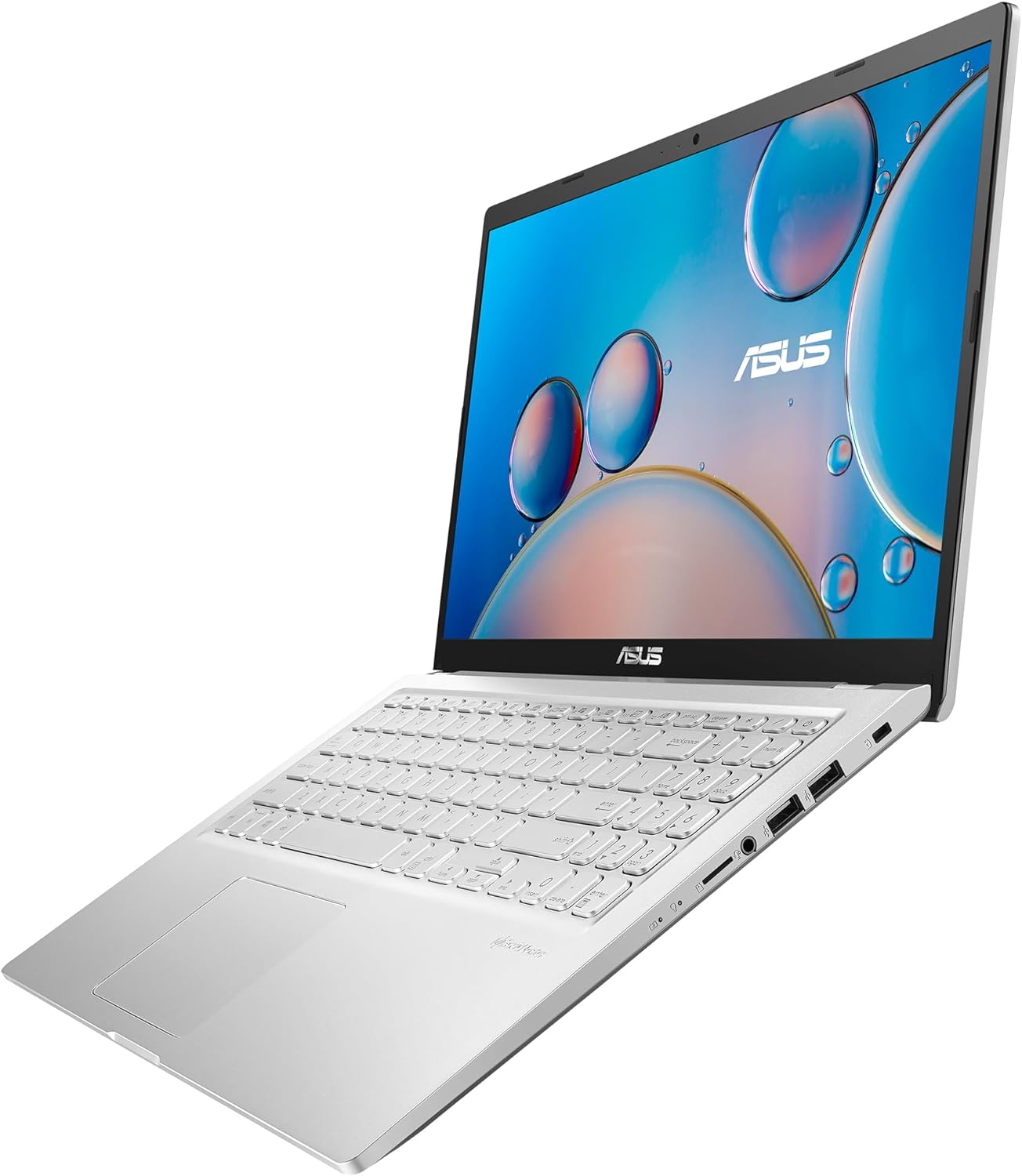 ASUS Vivobook 15.6” FHD Laptop, AMD Ryzen 3 3250U, 8GB RAM, 128GB SSD, Windows 11 Home in S Mode, Transparent Silver, M515DA-WS33