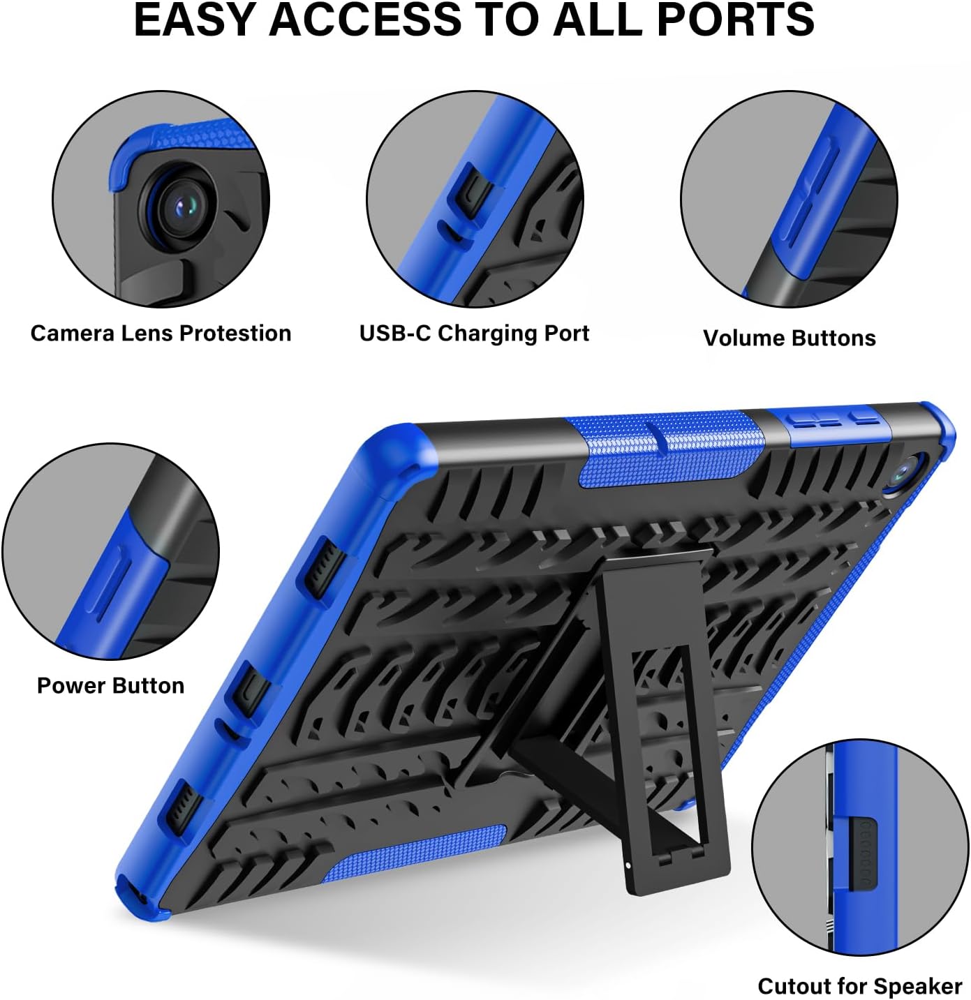 ROISKIN Case for Galaxy Tab A9 Plus/ A9+ (11 Inch) with Kickstand |No Screen Protector | Dual Layer Heavy Duty Drop-Proof Rugged Case for Samsung Tablet A9 Plus 2023 SM-X210/X216/X218 Case